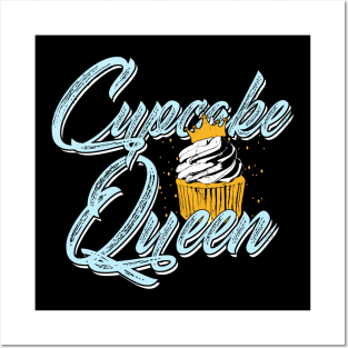 Cupcake Queen Baking Girl Gift Posters and Art